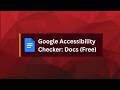 Google Accessibility Checker: Docs (Free)