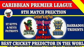 8th Match | CPL T20 2019 | St Kitts and Nevis Patriots vs Barbados Tridents Prediction, SNP VS BT