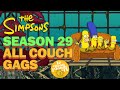 The SIMPSONS 4K - Season 29 - BEST COUCH GAG COMPILATION