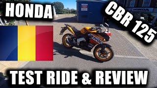 HONDA CBR125R - TEST RIDE & REVIEW