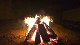 시골마당에서 장작 모닥불 소리 18분53초 18 minutes and 53 seconds of firewood bonfires in the country yard