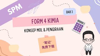 [SPM] FORM 4 KIMIA : Bab 3 Konsep Mol, Eksperimen MgO, CuO 考前复习