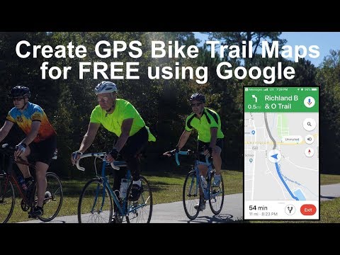 Free GPS cycling route maps with Google