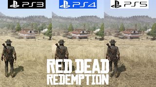 Red Dead Redemption PS3 vs PS4 vs PS5 BC - Graphics Comparison - Framerate - 4K - Loading Times