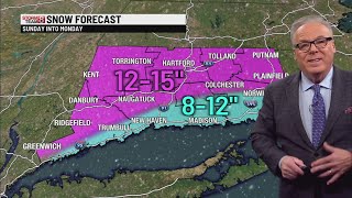 How much snow could Connecticut get this weekend? Hint: Think double digits.