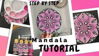 Step by step mandala tutorial|Beginners tutorial