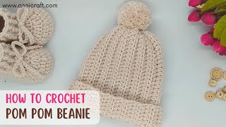 How to Crochet Beanie for Baby Kids and Adult