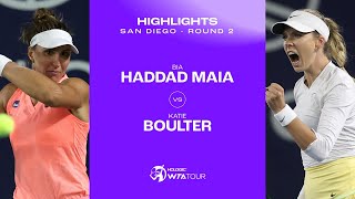 Beatriz Haddad Maia vs. Katie Boulter | 2024 San Diego Second Round | WTA Match Highlights