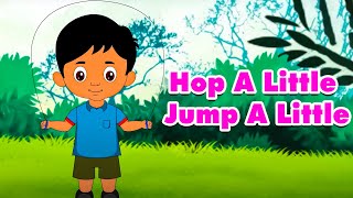 Hop A Little Jump A Little Rhyme | Nursery Rhymes Songs | Hop A Little Rhyme | Riya Nursery Rhyme