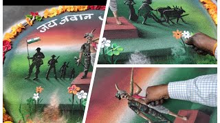 Indian Jay Jawan Jay Kisan Rangoli |     Happy  Independence Day Rangoli | Special Rangoli🙏