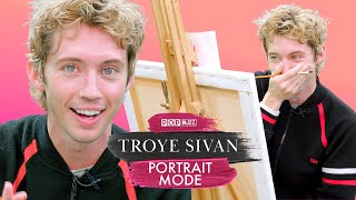 Troye Sivan Paints A Self-Portrait While Answering Deep And Chaotic Questions