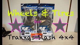 Traxxas Slash 4x4 VXL - new wheels and tires from Proline RC