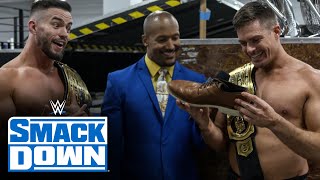 Grayson Waller and Austin Theory deny Byron Saxton Shoey offer: SmackDown exclus