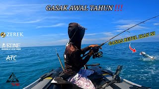 TRIP SOLO HARI KEDUA,GASAK AWAL TAHUN !! INFLATABLE BOAT FISHING MALAYSIA..VLOG [040]