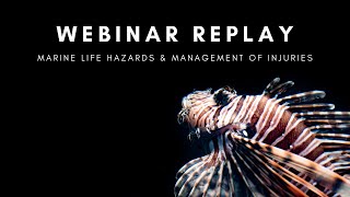 Marine Life Hazards \u0026 Management of Injuries Webinar