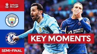 Manchester City v Chelsea | Key Moments | Semi-Final | Emirates FA Cup 2023-24