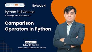 Comparison Operators in Python | Episode 4 | Python for Beginners