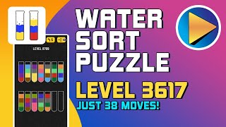 Water Sort Puzzle Level 3617 Walkthrough [38 Moves!]