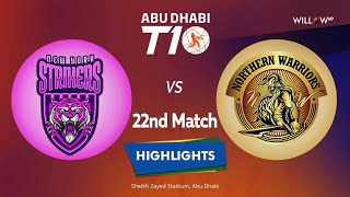 Highlights: 22nd Match, New York Strikers vs Northern Warriors