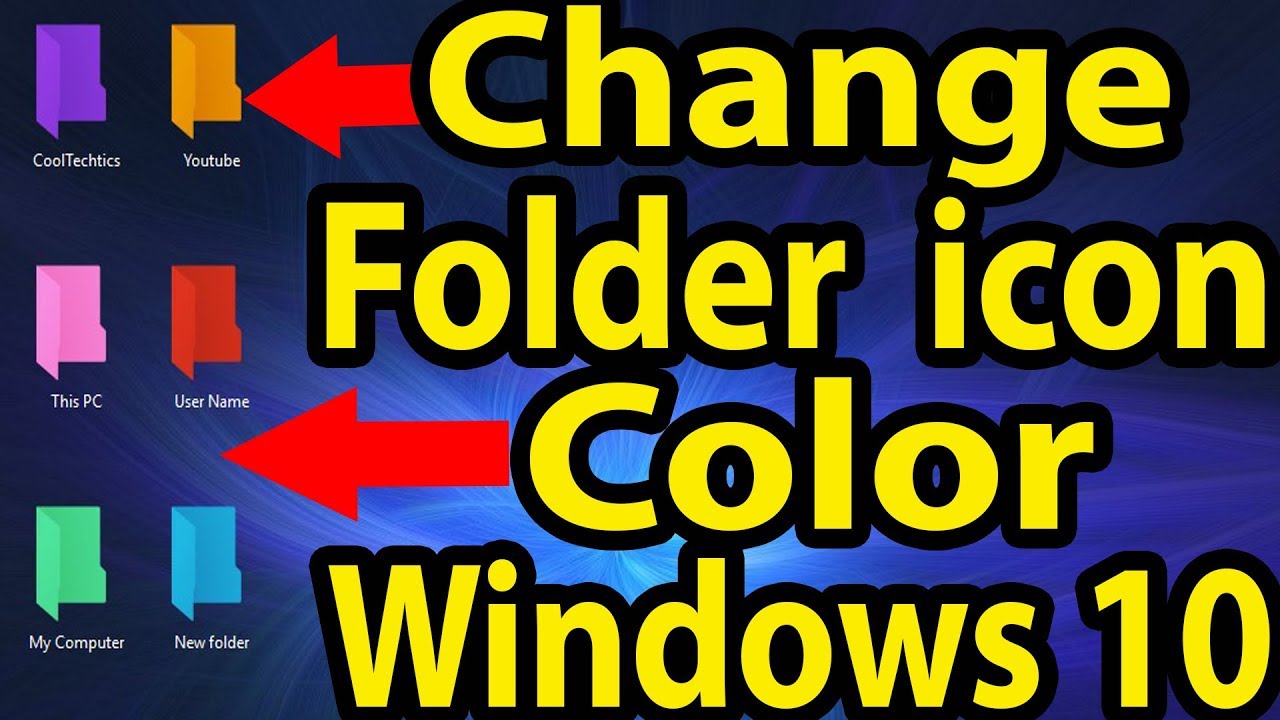 📁How To Change Folder Icon Colors On Windows 10 - YouTube