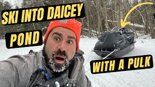 Backcountry Skiing to A REMOTE CABIN in Baxter State Park