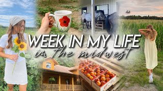 WEEK IN MY LIFE | cozy midwest vacation, exploring Ohio and Michigan, huge unboxing haul!