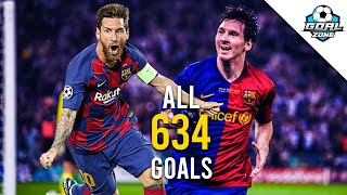 Lionel Messi - All 634 Goals for Barcelona So Far