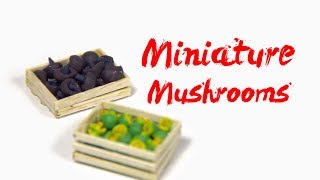 How to Make MINIATURE Mushrooms - POLYMER CLAY Tutorial