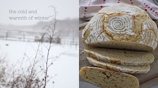 Slow Living | The Last of Winter | Baking Sourdough Bread | Silent Vlog