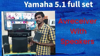 #yamaha #avreceiver #5.1_speakers_full_package sale price 34500rs  @RockAudios