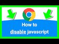 CHROME HOW TO DISABLE JAVASCRIPT (Clear Steps)