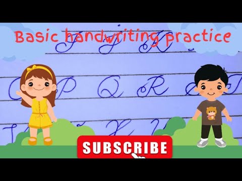 Basic Handwriting Practice In English Youtube