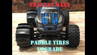 Traxxas Maxx with Paddle Tires