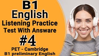 Listening B1 Cambridge practice test with answers 2021 - PET B1 Preliminary for school trainer 2020