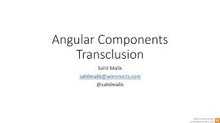 11. Learn Angular: Components Transclusion