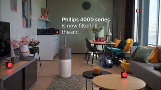 Philips' Air Purifier Series 4000i effectively removes aerosols and viruses from air