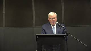 Kevin Rudd at ANU: Alternative Visions for Australia's Future in the Region and the World