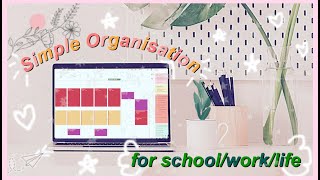 a FREE simple organization system for school/work/life 2020 | Google Calendar & Google Keep