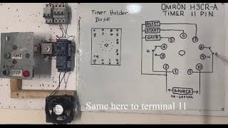 Omron Timer H3CR-A 11 PIN diagram