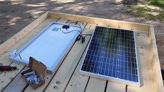 Renogy 200 watt solar kit, 200 amp battery, and vent fan install