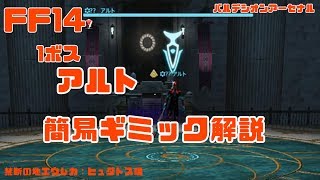 【FF14】アルト 簡易ギミック解説(バルデシオンアーセナル1ボス)