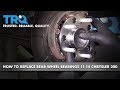 How to Replace Rear Wheel Bearing and Hubs 11-14 Chrysler 200