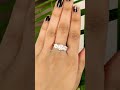 gra certified moissanite diamond solid 14k white gold ring