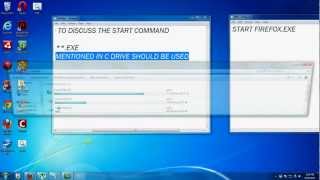 Batch file programming Lesson 3 Start command