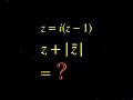 z = i(z - 1), find z + |z*|.     Solving complex number equation.