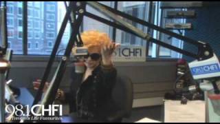 Cyndi Lauper drops by the CHFI studio!