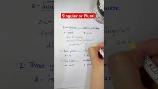 Learn English Grammar - Singular or Plural