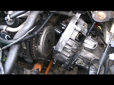 Front Wheel Drive car clutch replacement. Front Wheel Drive car clutch replacement.