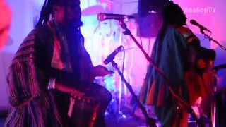 King Ayisoba performing on UK Tour 2014.