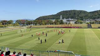 2020.10.31  高校サッカー選手権　香川県大会　準決勝　四学香川西VS坂出商（アップ）